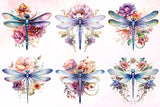 Fairy Dragonfly Watercolor Sublimation