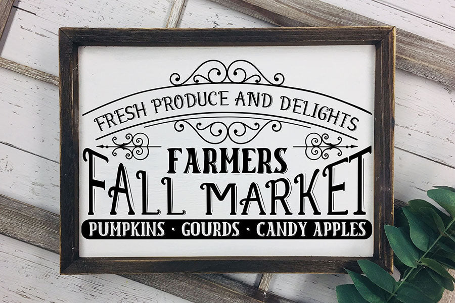 Vintage Fall Sign SVG | Farmers Fall Market