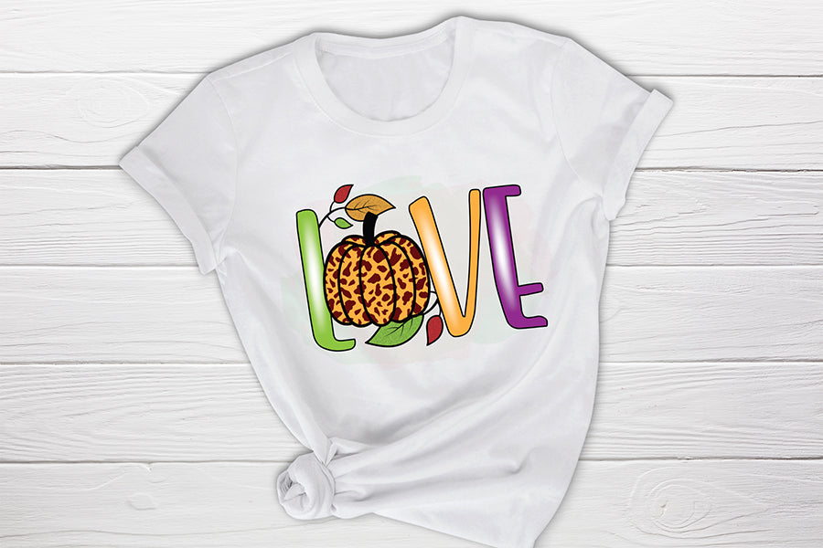 Fall Sublimation Design -  Love PNG