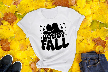 Retro Fall SVG, Howdy Fall Cut File