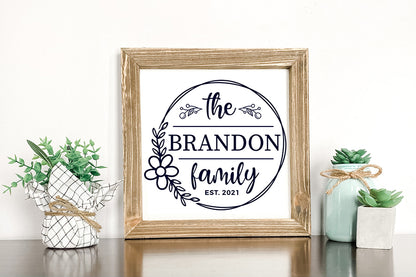 Family Monogram SVG - Monogram SVG