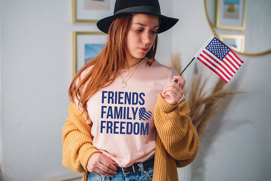 4th of July SVG | Friends Family Freedom