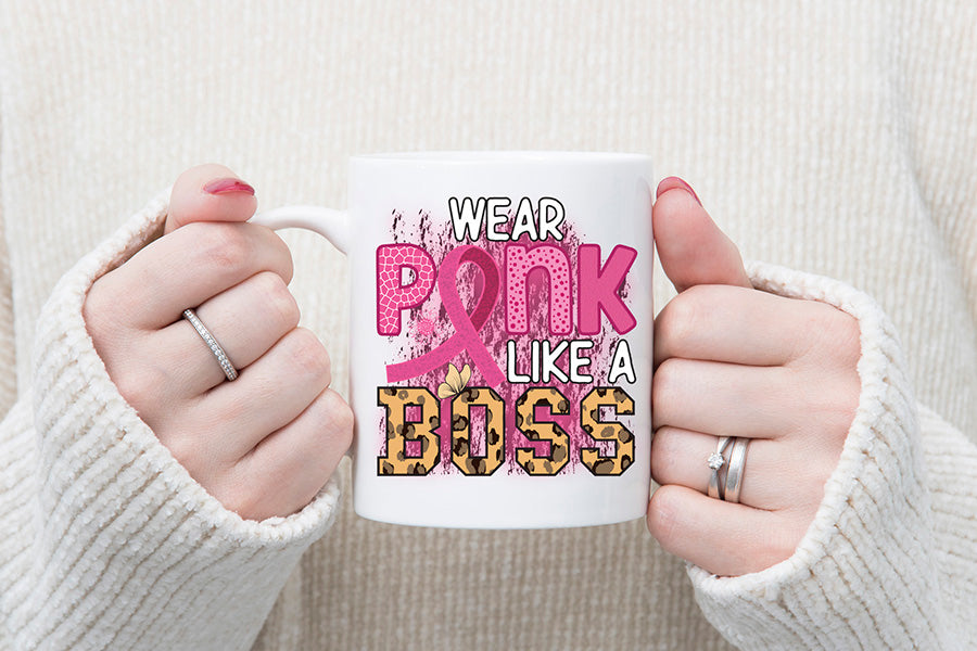 Wear Pink Like a Boss PNG Sublimation