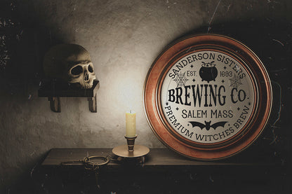 Sanderson Sisters Brewing Co, Vintage Halloween Sign SVG