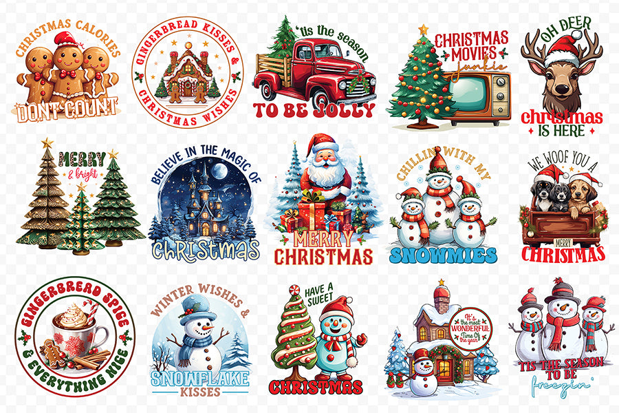 Christmas PNG Sublimation Bundle Vol.4