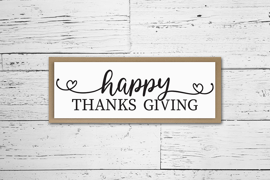Happy Thanks Giving, Thanksgiving Sign SVG