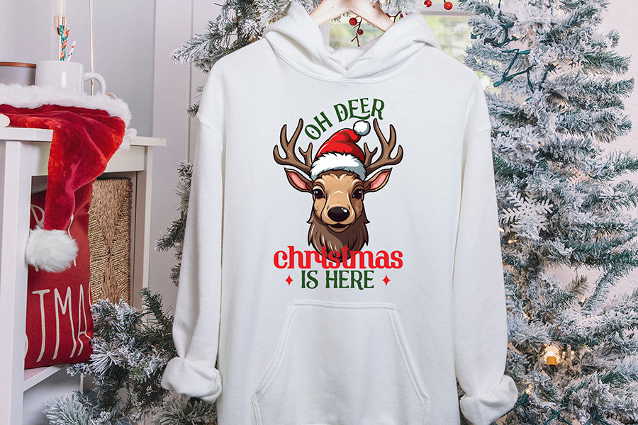 Oh Deer Christmas is Here PNG Sublimation