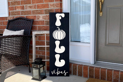 Fall Vibes SVG | Fall Vertical Sign SVG