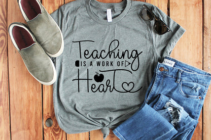 Teaching is a Work of Heart - Teacher SVG
