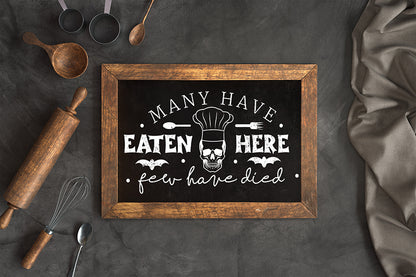 Halloween Kitchen Sign SVG Design