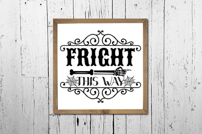 Vintage Halloween SVG | Fright This Way SVG