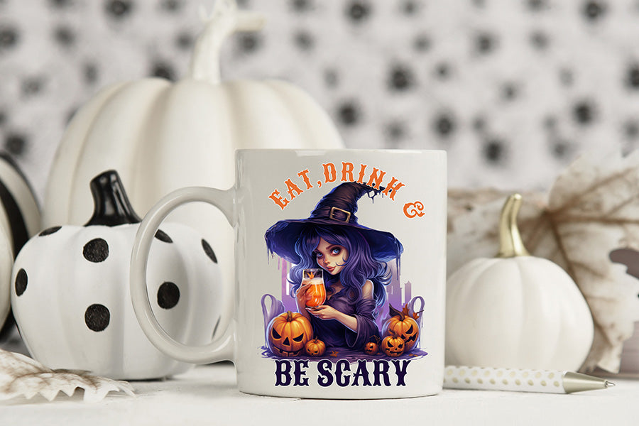 Eat Drink & Be Scary, Halloween PNG Sublimation