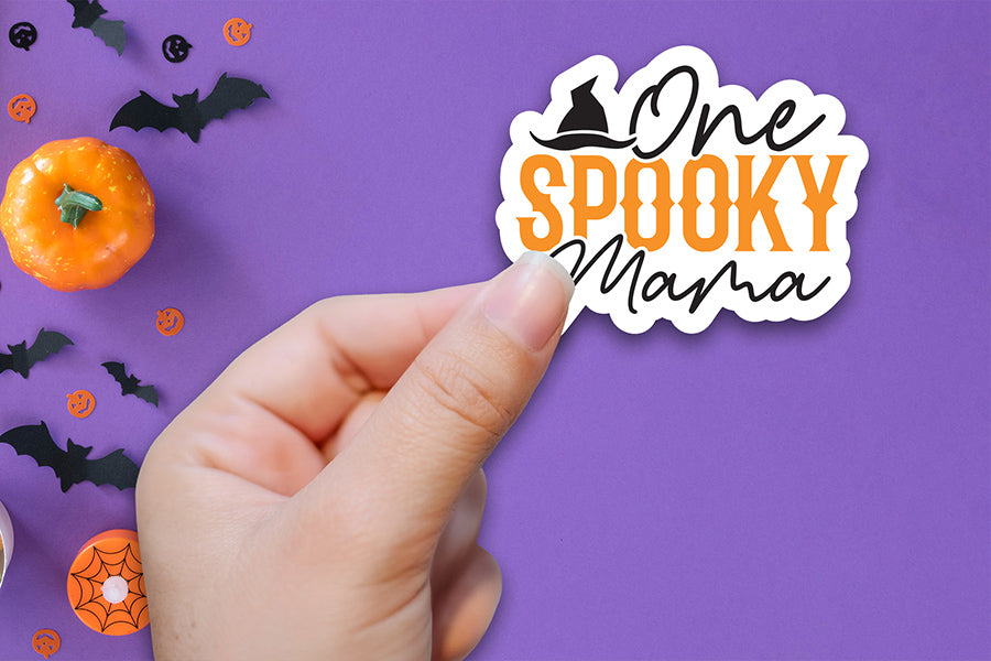 One Spooky Mama | Halloween Printable Sticker