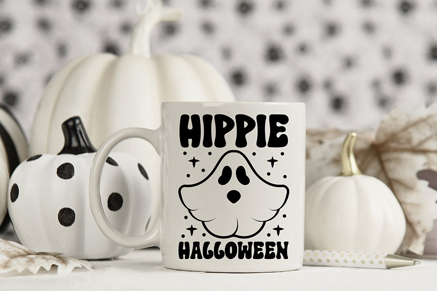 Hippie Halloween SVG - Retro Halloween SVG