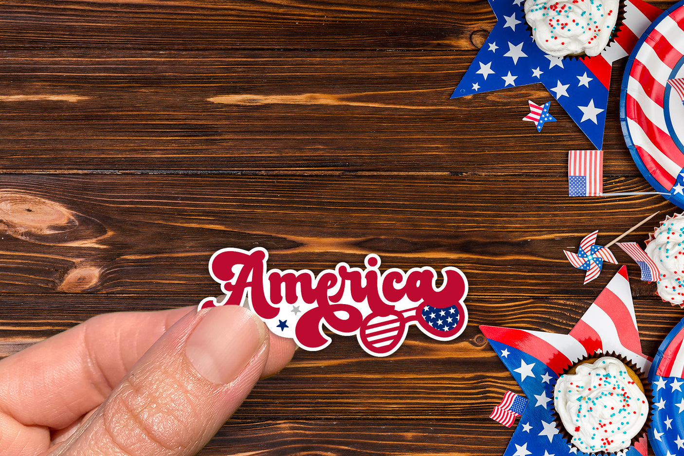 4th of July Sticker - America PNG