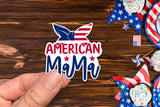 4th of July PNG Sticker, American Mama