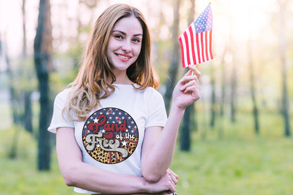 4th of July Retro Sublimation | Land of the Free PNG