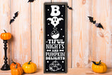 Boo-Tiful Nights & Pumpkin Delights - Porch Sign SVG