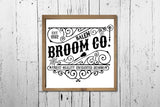Salem Broom Co, Vintage Halloween Sign SVG