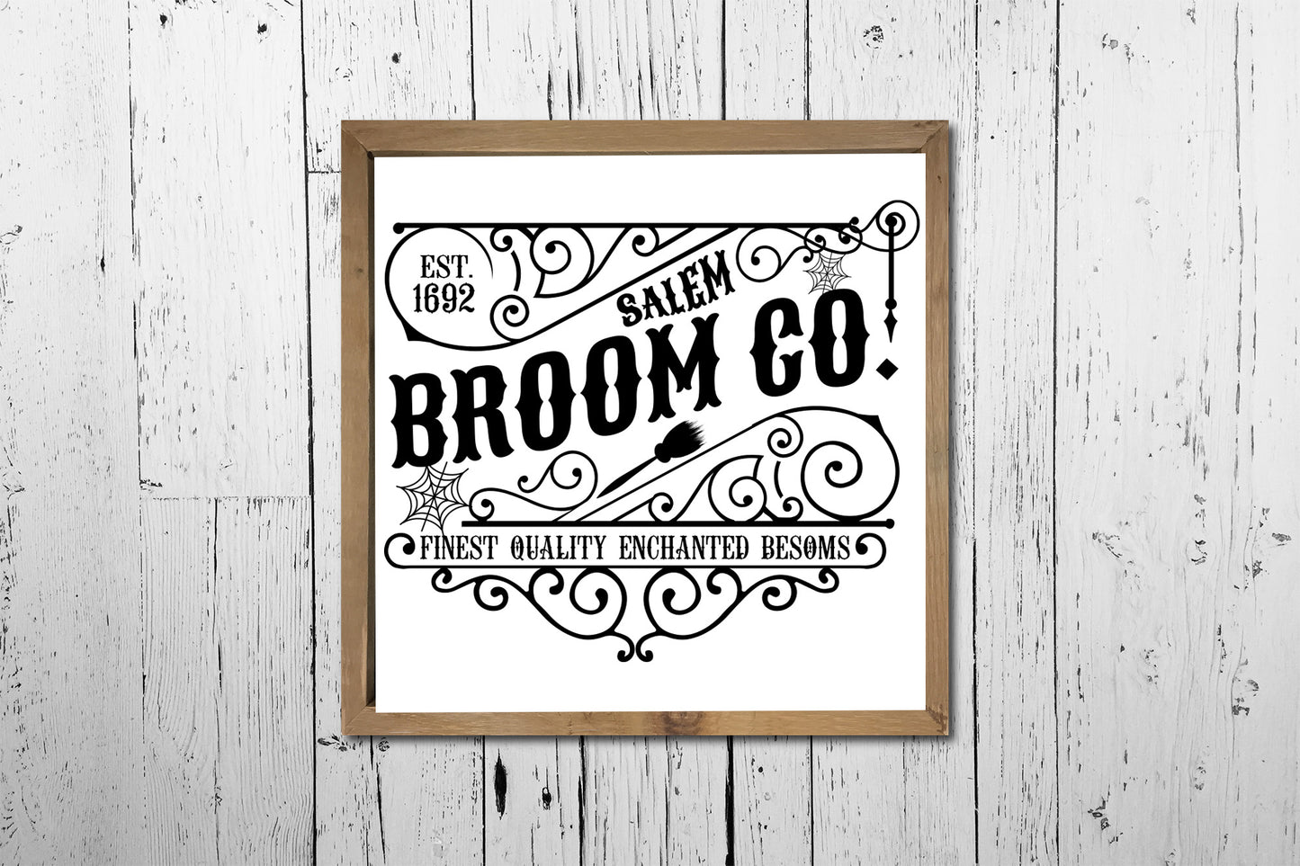 Salem Broom Co, Vintage Halloween Sign SVG