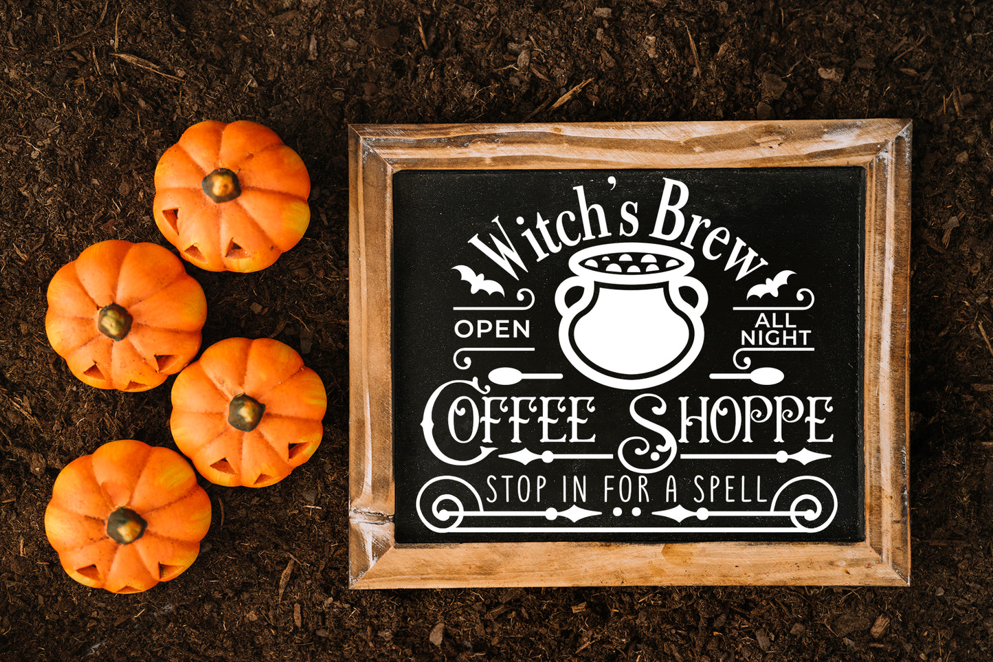 Halloween Witch's Brew Coffee Shoppe SVG