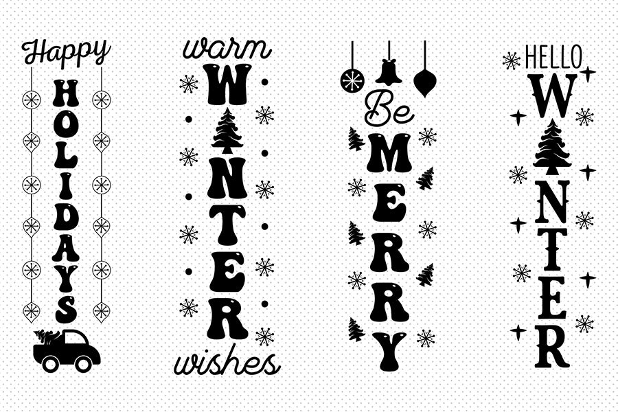 Christmas Porch Sign SVG Bundle Vol.2