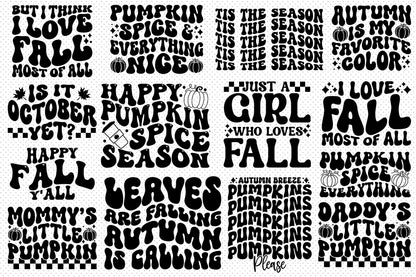 Retro Fall SVG Bundle