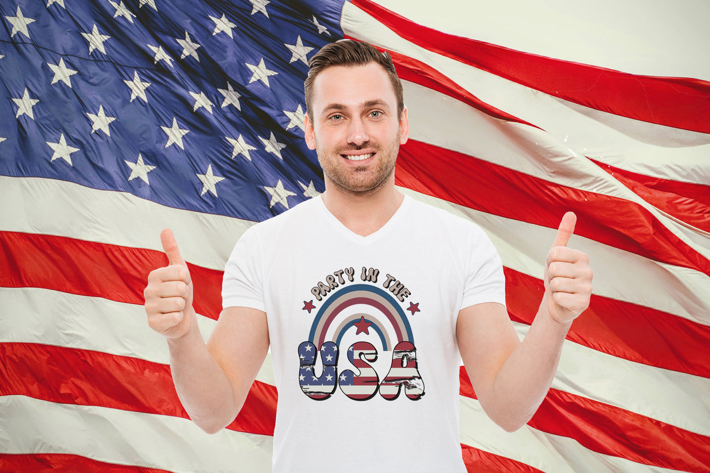 Retro 4th of July Sublimation | Party in the USA PNG