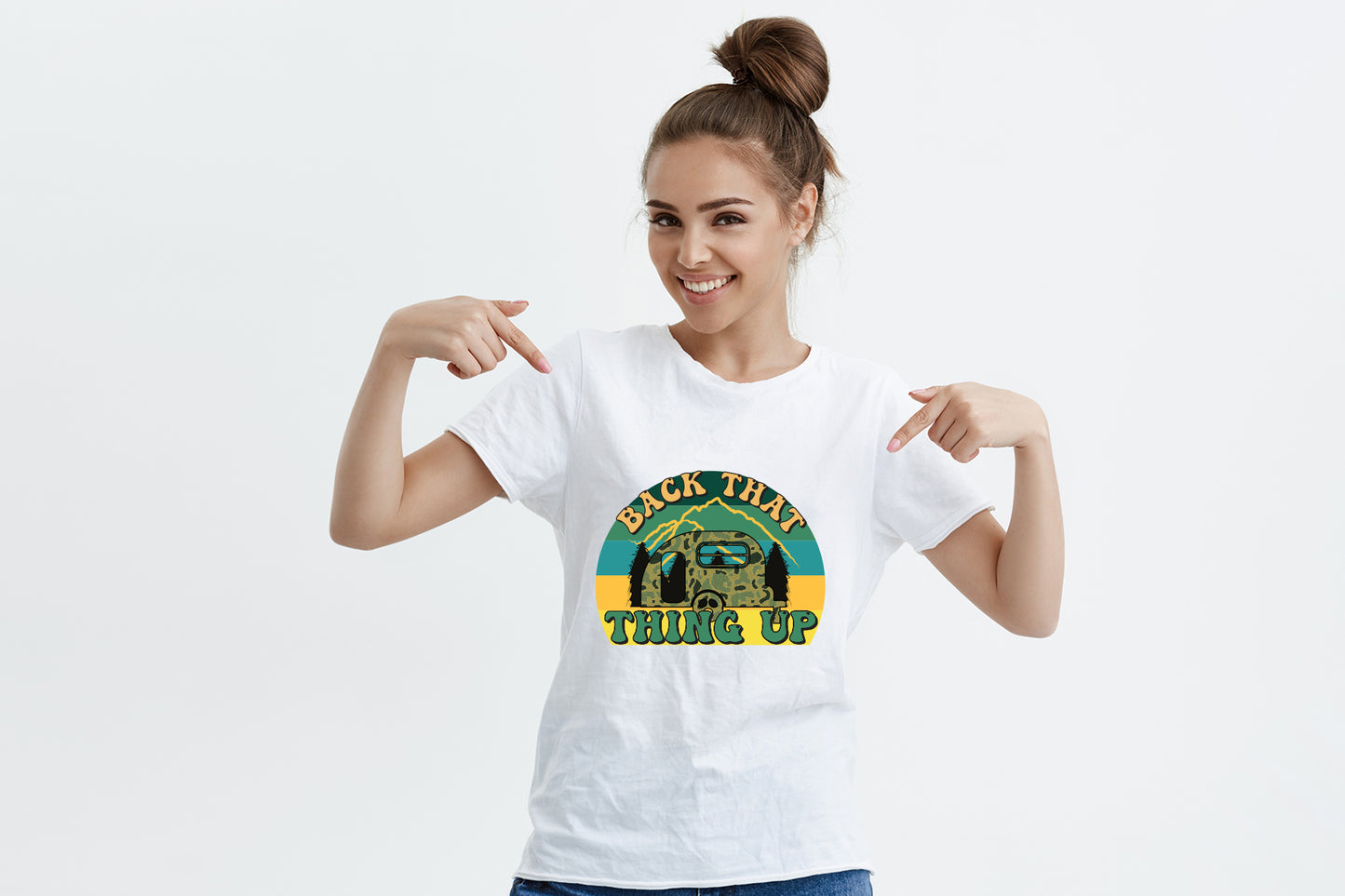 Retro Camping Sublimation, Back That Thing Up PNG