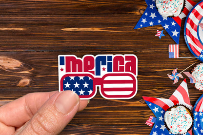 4th of July Printable Sticker | Merica PNG