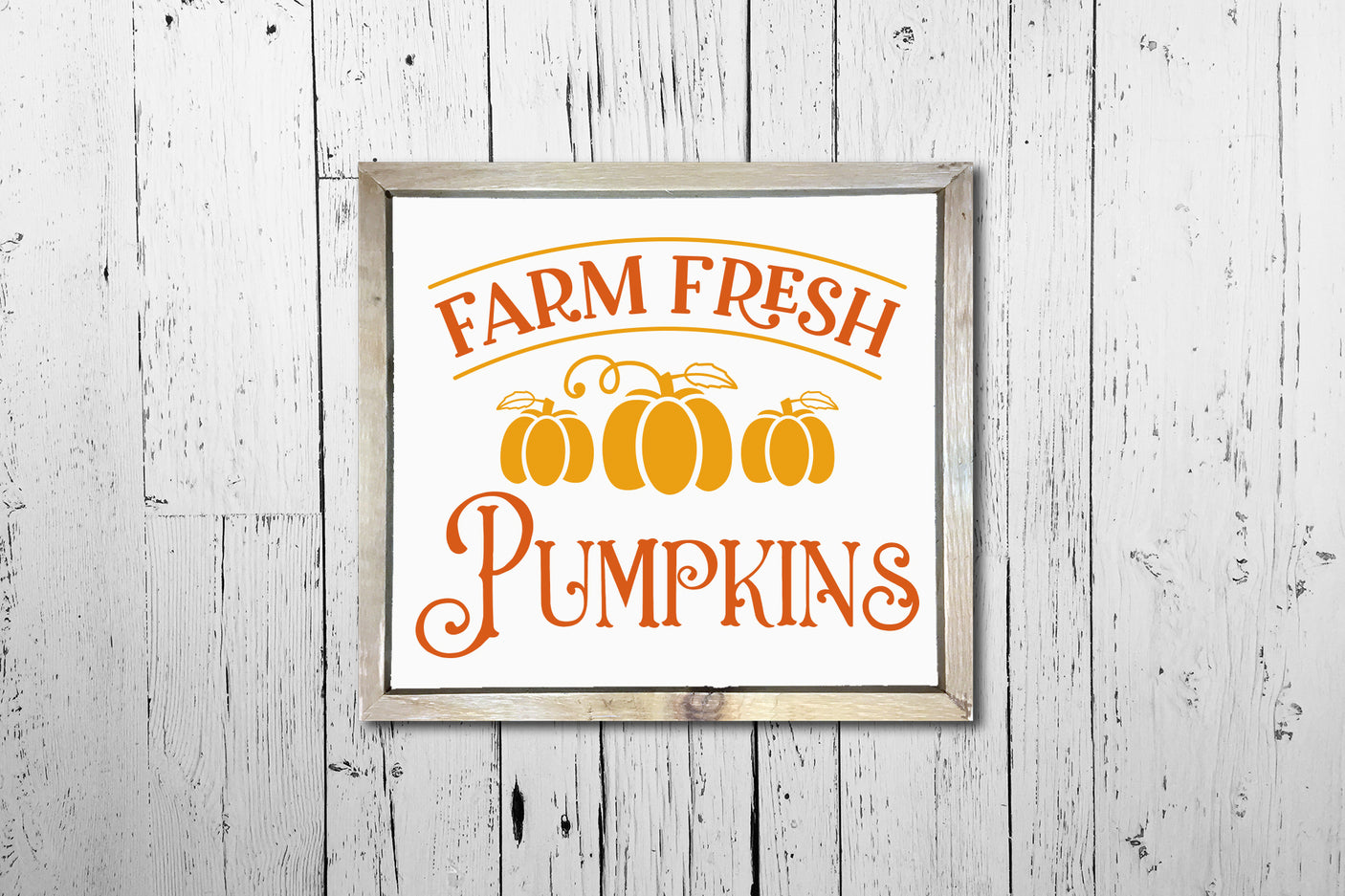 Farm Fresh Pumpkins | Fall Sign SVG