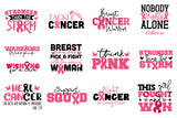 Breast Cancer Awareness SVG Bundle Vol.3
