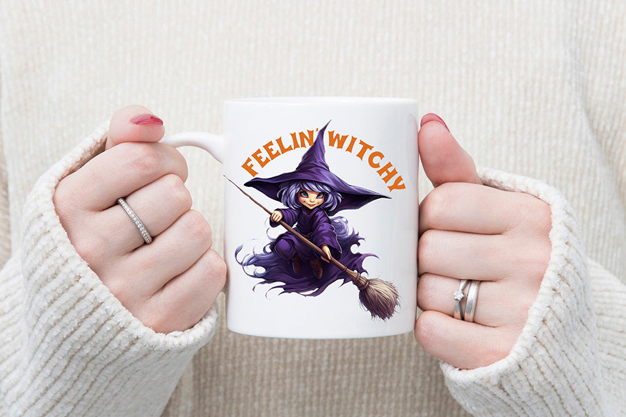 Funny Halloween Quote Sublimation | Feelin Witchy