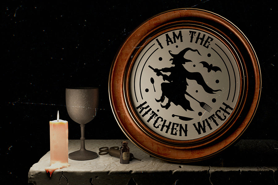I Am the Kitchen Witch | Halloween Sign SVG