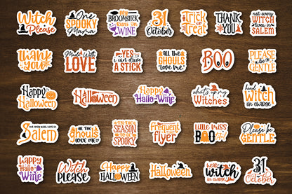 Halloween Printable Stickers Bundle