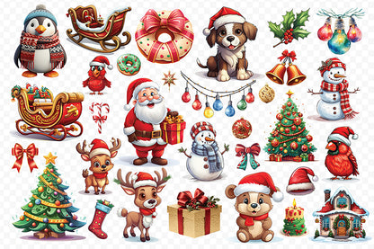 Christmas Sublimation Clipart Bundle V.2