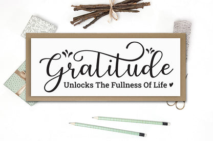 Gratitude Unlocks the Fullness of Life, Thanksgiving SVG