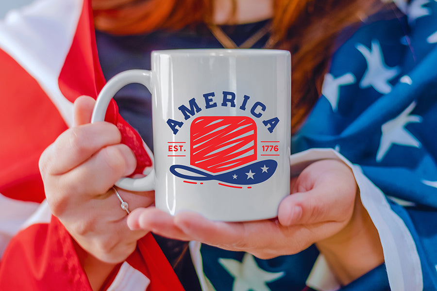 4th of July SVG Design - America Est. 1776