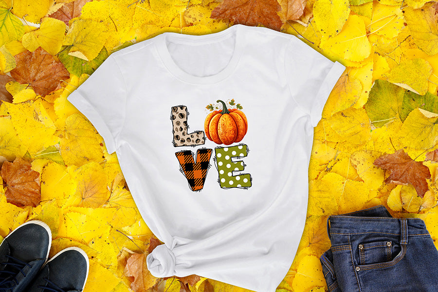Fall Sublimation Design, Love PNG
