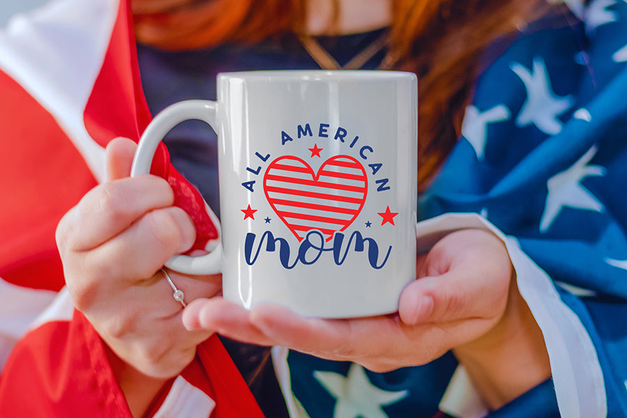 4th of July SVG - All American Mom SVG