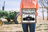 Vintage Fall Sign SVG | Farm Fresh Pumpkins