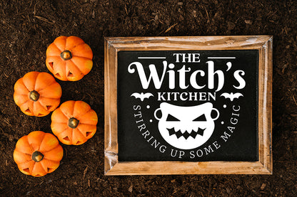 Halloween Witch's Kitchen Sign SVG