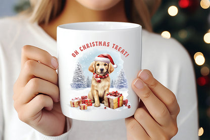 Oh Christmas Treat, Funny Dog Saying PNG