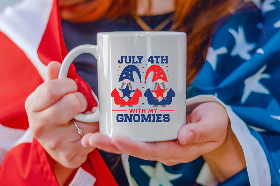 July 4th with My Gnomies, 4th of July SVG