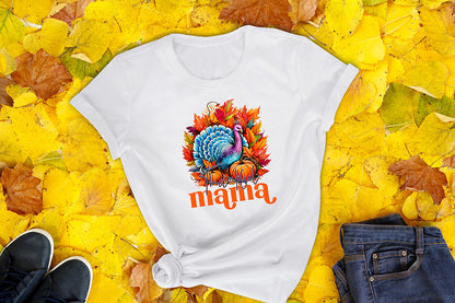 Thanksgiving Sublimation Design, Thankful Mama