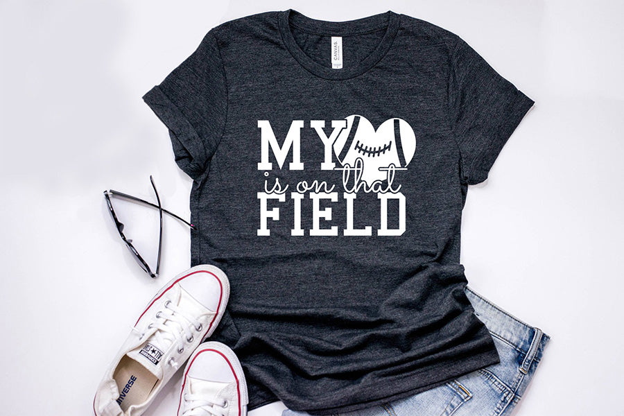 My Heart is on That Field | Football SVG