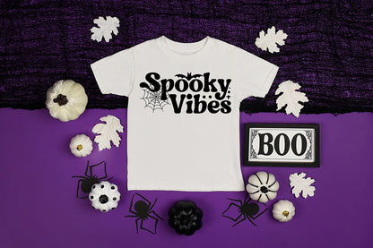 Spooky Vibes SVG, Retro Halloween SVG