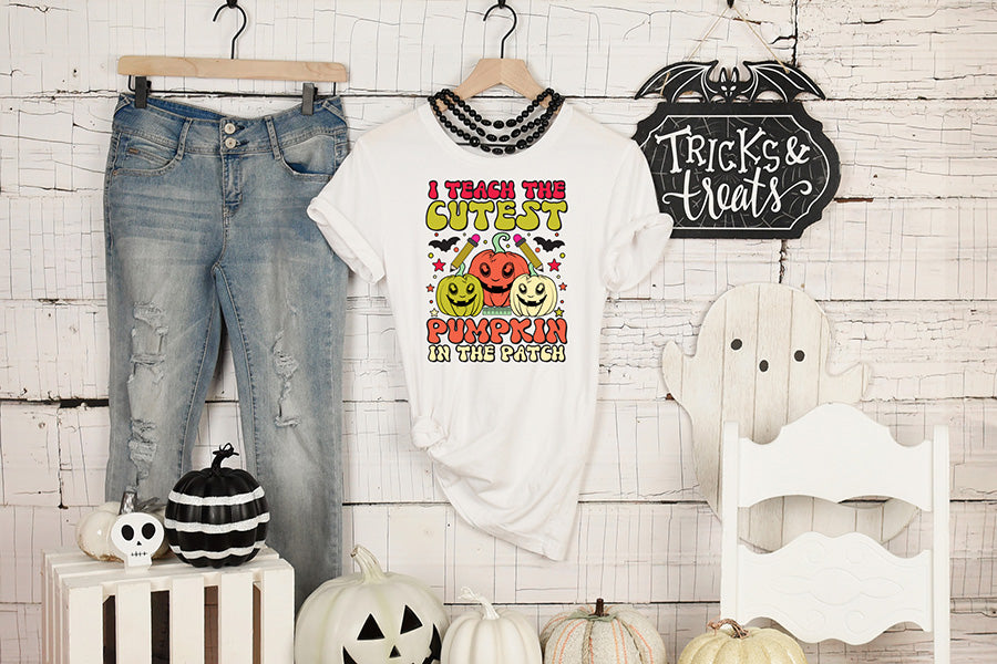 Halloween Teacher Sublimation Design PNG