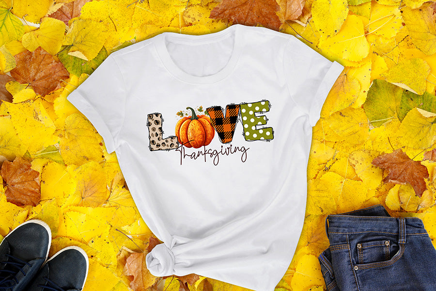 Love Thanksgiving PNG Sublimation Design