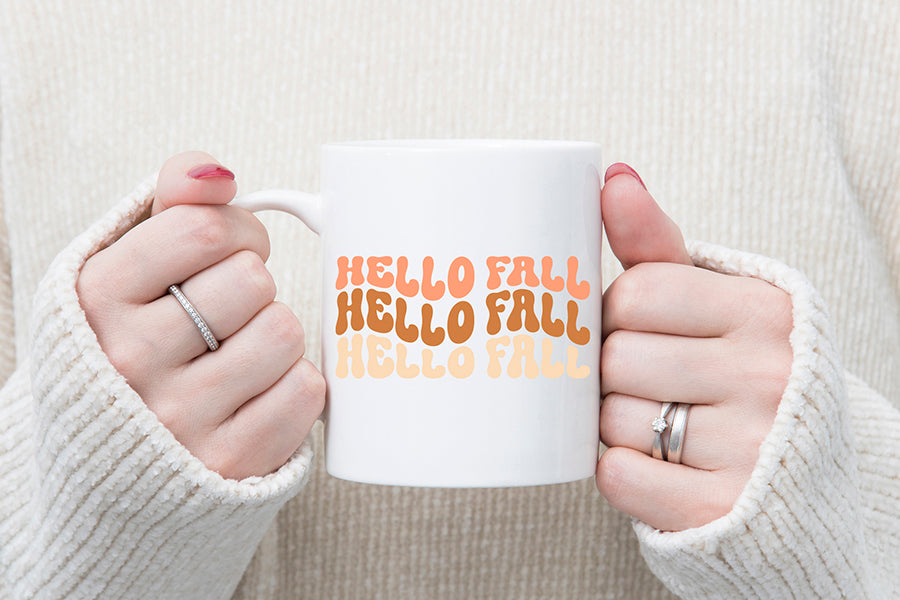 Retro Fall SVG | Hello Fall Cut File